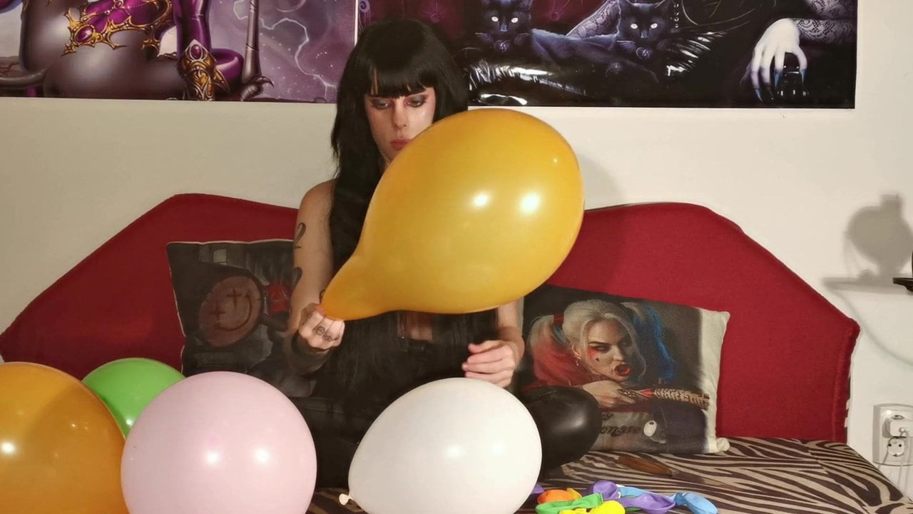 balon üfleme &amp; popping tarafından genç kız pt2