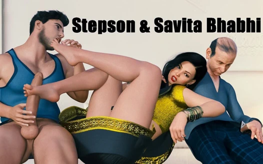 Azgın Hintli üvey anne Savita kocasının önünde üvey oğluyla seks yapıyor
