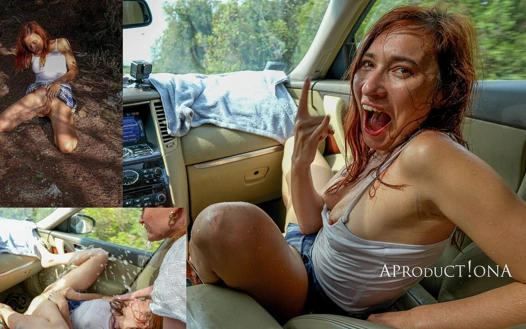 Arabamda fışkırtmanın ve 8K'da açık havada işemenin ıstırabı