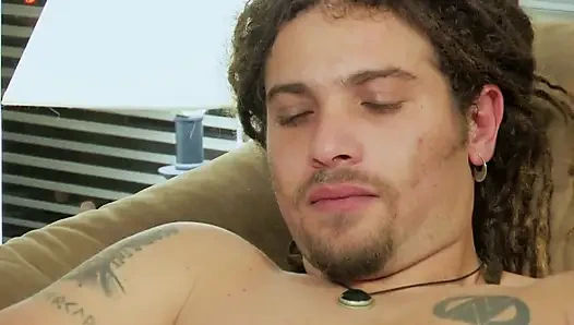 Gay boy working his head