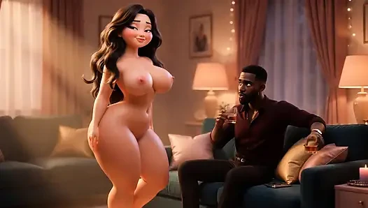 Ep9-From Chubby & Ignored to Curvy Cock Tease-Wife in Emerald Micro Bikini With a handsome black man