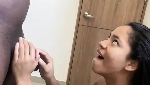 Blowjob for a huge fat and thick cock -amateur couple- nysdel