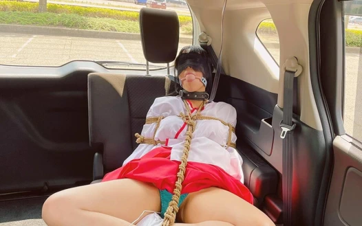 Bağlı bir tapınak maiden ile edişsiz bir sürüş