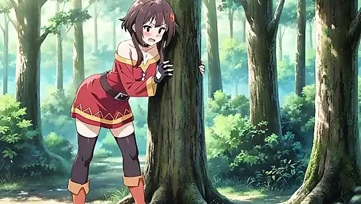 Ormanda seks yürüyüşü megumin ve kazuma ai adaptasyon konosuba'da