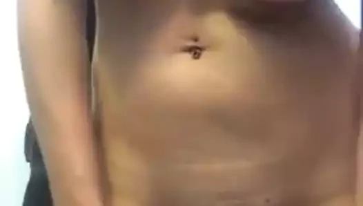 Emily şeritler aşağı ve çalış ile ona kedi ve göt