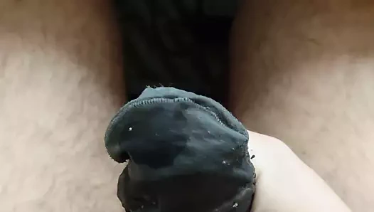 Adım annenin naylon çoraplarına boşalmak