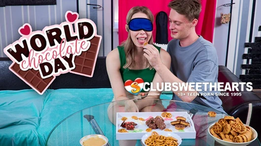ClubSweethearts tarafından dünya çikolata günü için tatlı amcık