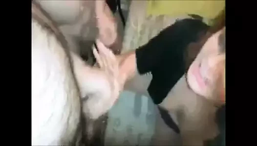 Fransız milf gangbanged