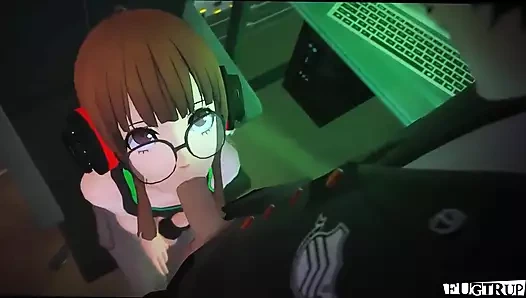 Gamer kız sürtük berbat çük