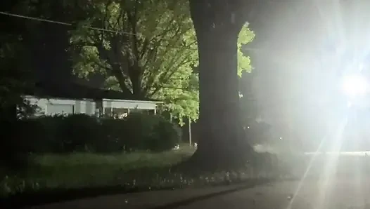 Fooling Around At Night Outside On The Sidewalk Fully Naked Part 2