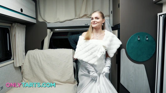 SHOCK CONTENT Sexy bride fucks random van driver on marriage day