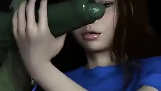 Jamie ork yarağı alıyor (femboy seks)