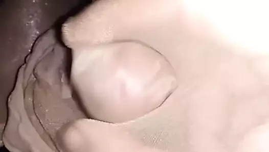 naylon çorap boşalmak