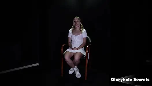Duvar deliği sırları - mckenna lynn deliğine yabancı döl yutuyor