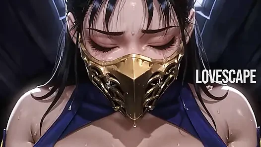Kitana mortal kombat solo: çığlık çığlığa orgazm + yoğun sikiş