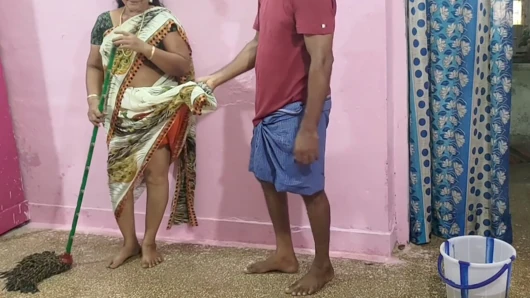 My Stepmother Was Cleaning the Floor with a Mop, so I Held the Saree up so It Wouldn't Fall on the Floor