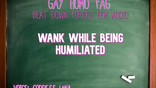 Wank While Being Humiliated Gay Homo Fag Audio