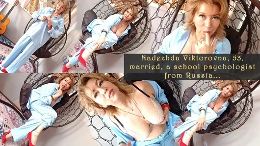 53 yaşındaki Nadezhda Viktorovna ile tanışın, evli, Rusya'dan bir okul psikoloğumuz...))
