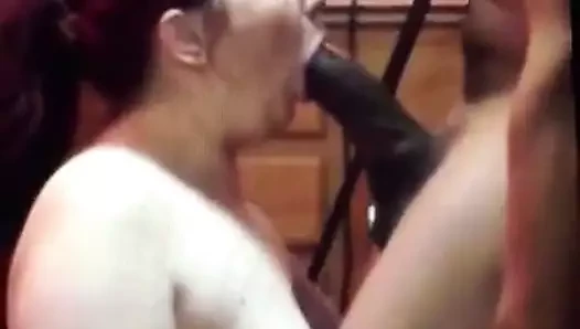 branca mamando negao