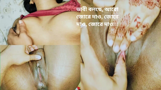 Komşu Hintli kadın kocasının iş arkadaşlarıyla orgazmı tatmin etti.