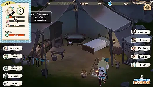 Kaç, elf ninjam! 3 boyutlu oyun bölüm 2 - Lizet'in eğitimi ve keşfi başlıyor