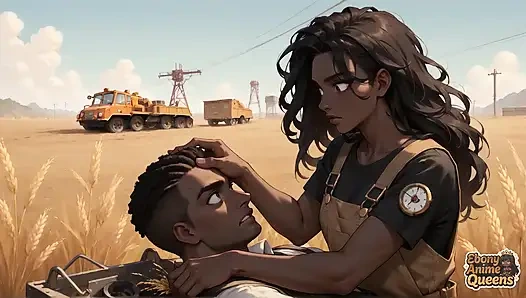 Zenci sirenin buğday tarlası baştan çıkarması - en iyi zenci xxx!