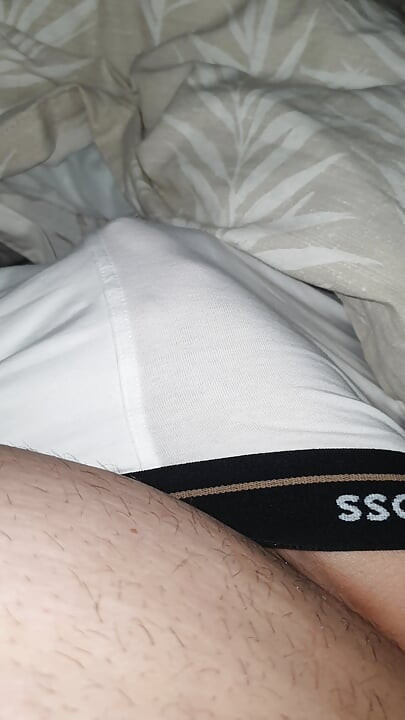 Horny Step Mom hand slip under step son underwear making him a handjob to his big dick
