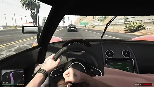 Trevor and Cheating wife Amanda's amazing blowjob while driving