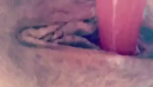 Kremsi amcık dildo sikişi