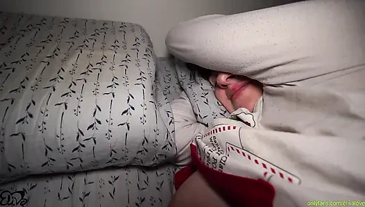 Night blowjob - Girl SWALLOW all cum in the MOUTH