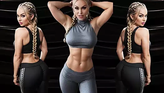 Tanrıça Goldy'nin kasları tarafından eziliyor