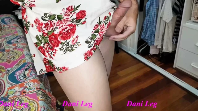 Dani Leg Big Load on Tan Pantyhose