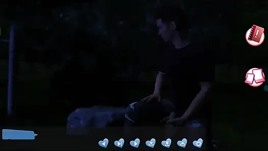 Ateşlilere yardım ediyorum #4 - Johanne bir ağaca bağlı olarak uyandı ve... Ona sakso çekiyor... Belle ve Stacy birbirleriyle oynamış.