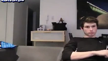 Erkek arkadaş üzerinde web kamerası