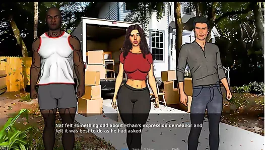 Bir çiftin aşk düeti ve şehvetli orta yaşlı seksi kadın