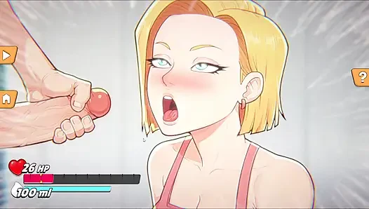 Android 18 Gears Deep - Android 18 Krillin'i Kuru Bırakıyor