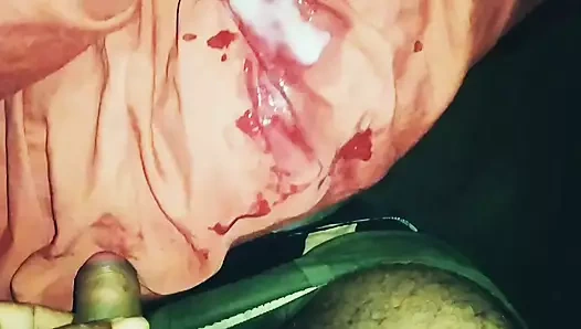 Brother in law cumsut on sister in law 's penty (salwar) she fucked by devar