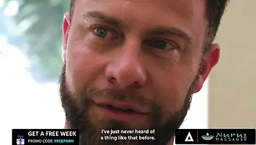 Nuru masajı - mücevher diamant komşuyu yağlı nuru sikişi ve ağzına boşalma ile ödüllendiriyor