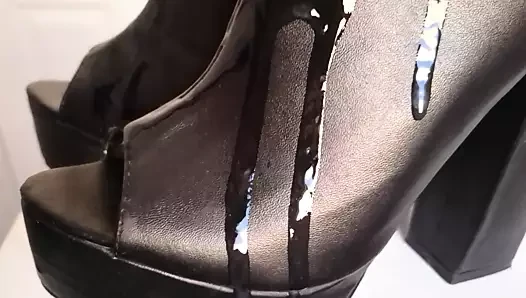 yanlış platform peeptoe katır üzerinde Cum
