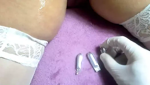 Gliserin fitiller ve anal yumruk sokma - ilk yumruk sokma kez