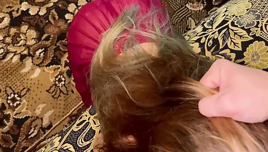 Pov - baş aşağı boğaz sikme ve derin boğaz merhamet yok pt 1