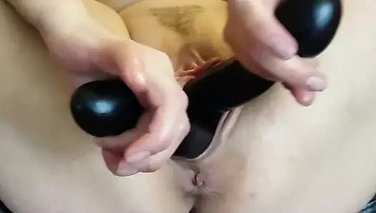 yakın çekim siyah çift dong lanet mastürbasyon