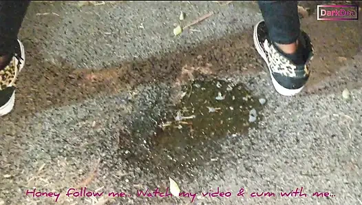 Sapık sürtük kraliçe "Dark Dea" açık havada işiyor derlemesi