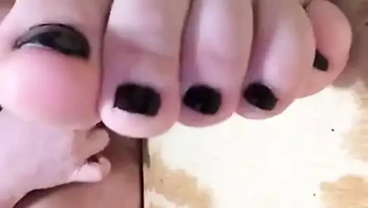 Güzel siyah parmaklar