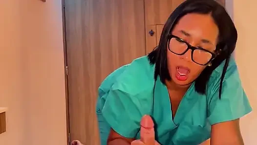 POV Sensual Latina Massage - Relaxing Music, HJ & Blowjob Finish