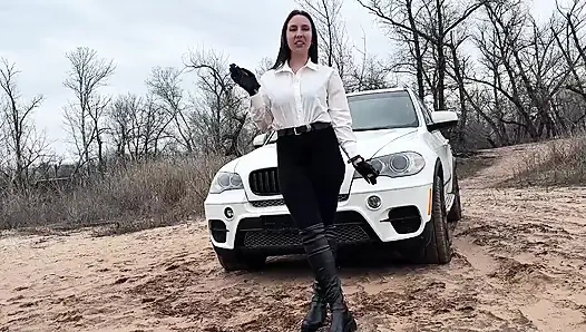 4 sigara derin duman ve tükürük baştan çıkarma bakış açısı