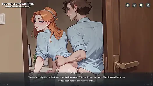 Büyük memeli tüylü kız dar şortla büyük götünü gösteriyor - otel hikayeleri (buhar oyunu) - 3 boyutlu animasyonlu hentai oyunu