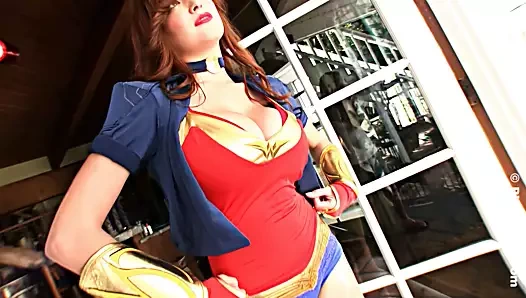 Tessa Fowler Wonder Woman 1 AI Upscale