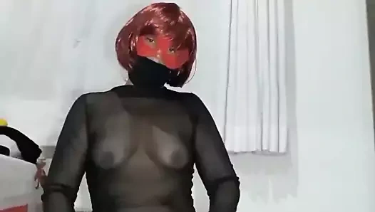 Trinitybr – striptease in denim shorts and bodysuit