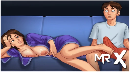 Summertimesaga - olgun anne erotik bir e1 izliyor # 48